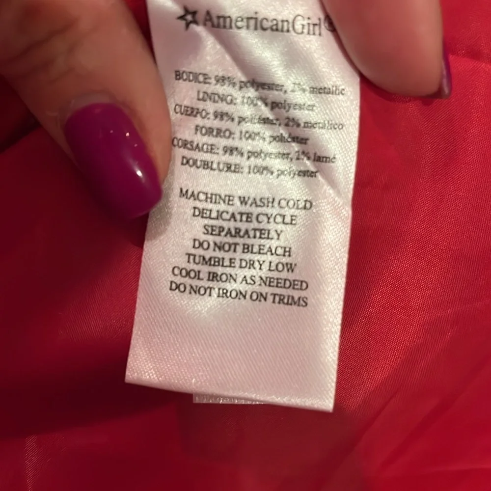 American Girl holiday tartan plaid girls‎ dress 16 like new